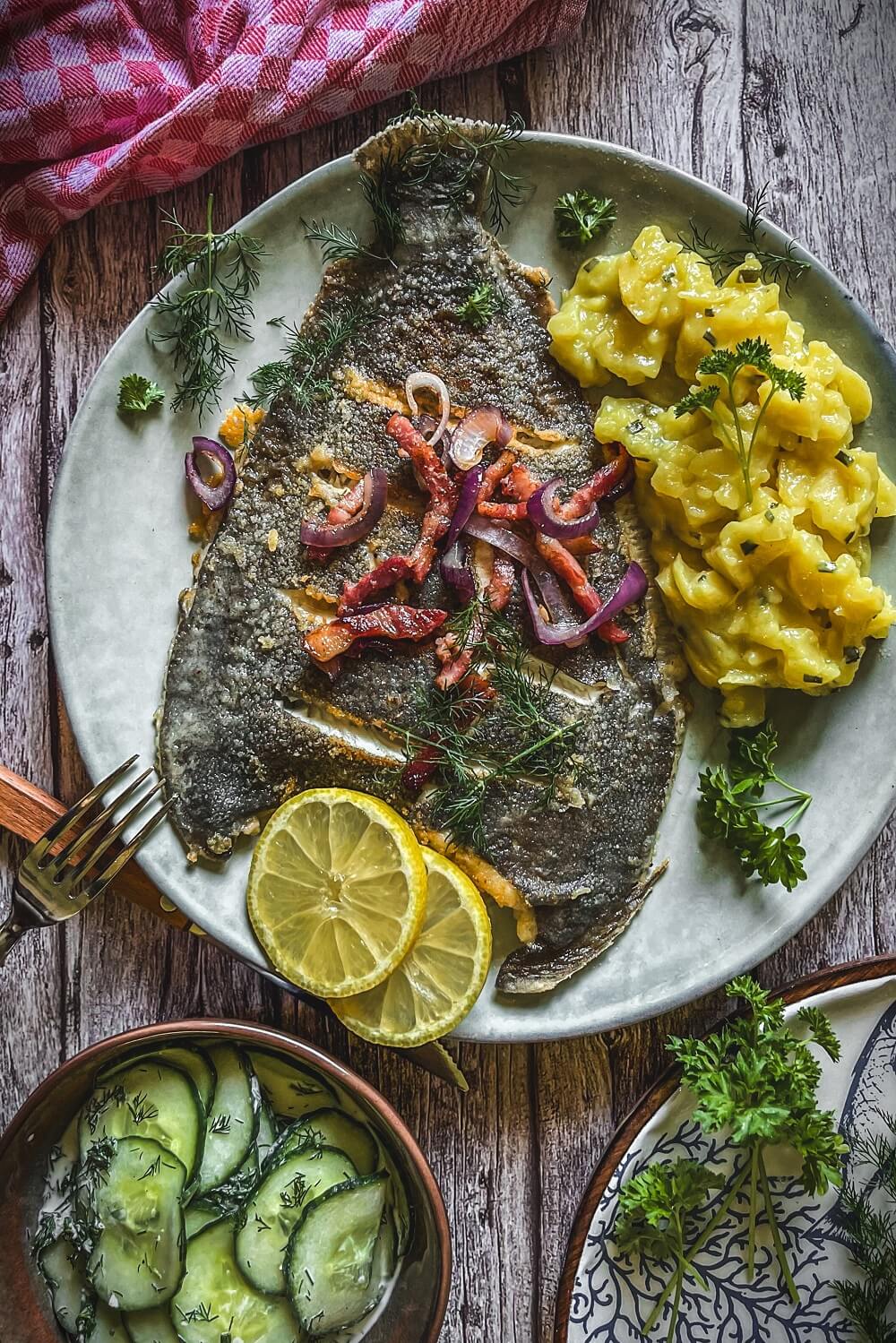 scholle finkenwerder art rezept