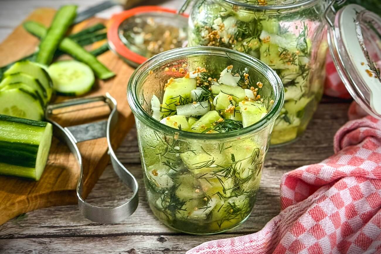 Schüttelgurken | Knackiger Snack ohne Einkochen