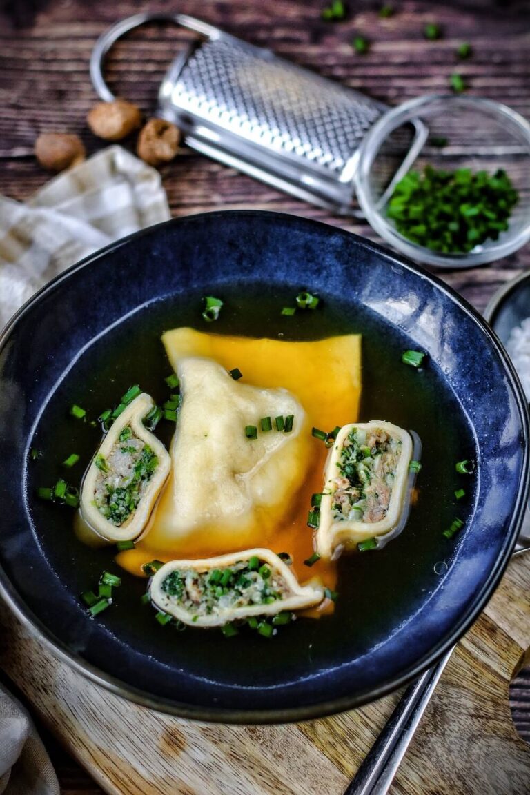 Geschmalzte Maultaschen Mit Bratensoe