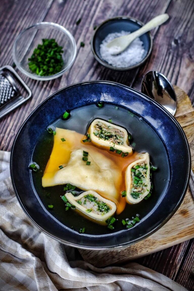 Geschmalzte Maultaschen Mit Bratensoe