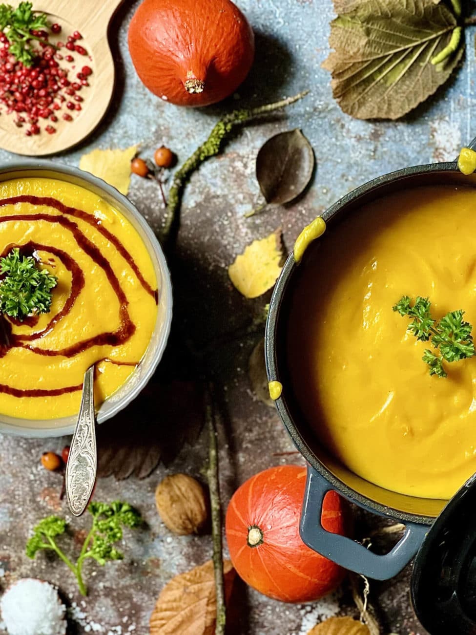 Klassische Kürbissuppe | Einfach, flott und lecker | diefrauamgrill