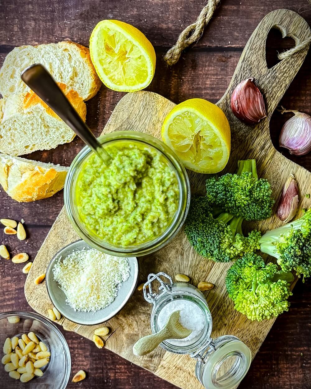 selbstgemachtes brokkoli pesto