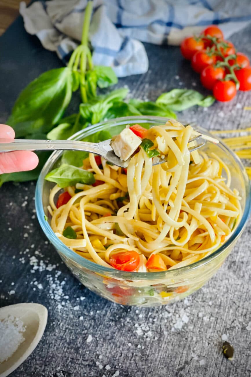 Spaghettisalat | Bestes Rezept