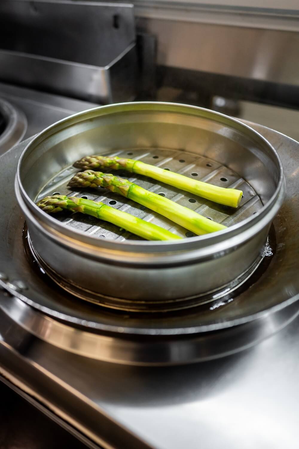 spargel im dampf garen