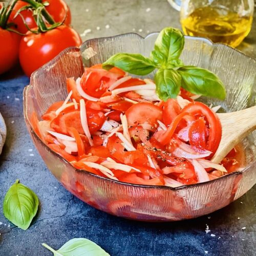 tomatensalat rezept mit zwiebeln