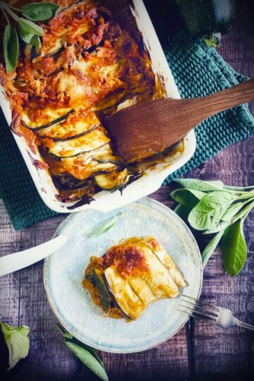 Auberginen Zucchini Auflauf | der Sommerauflauf