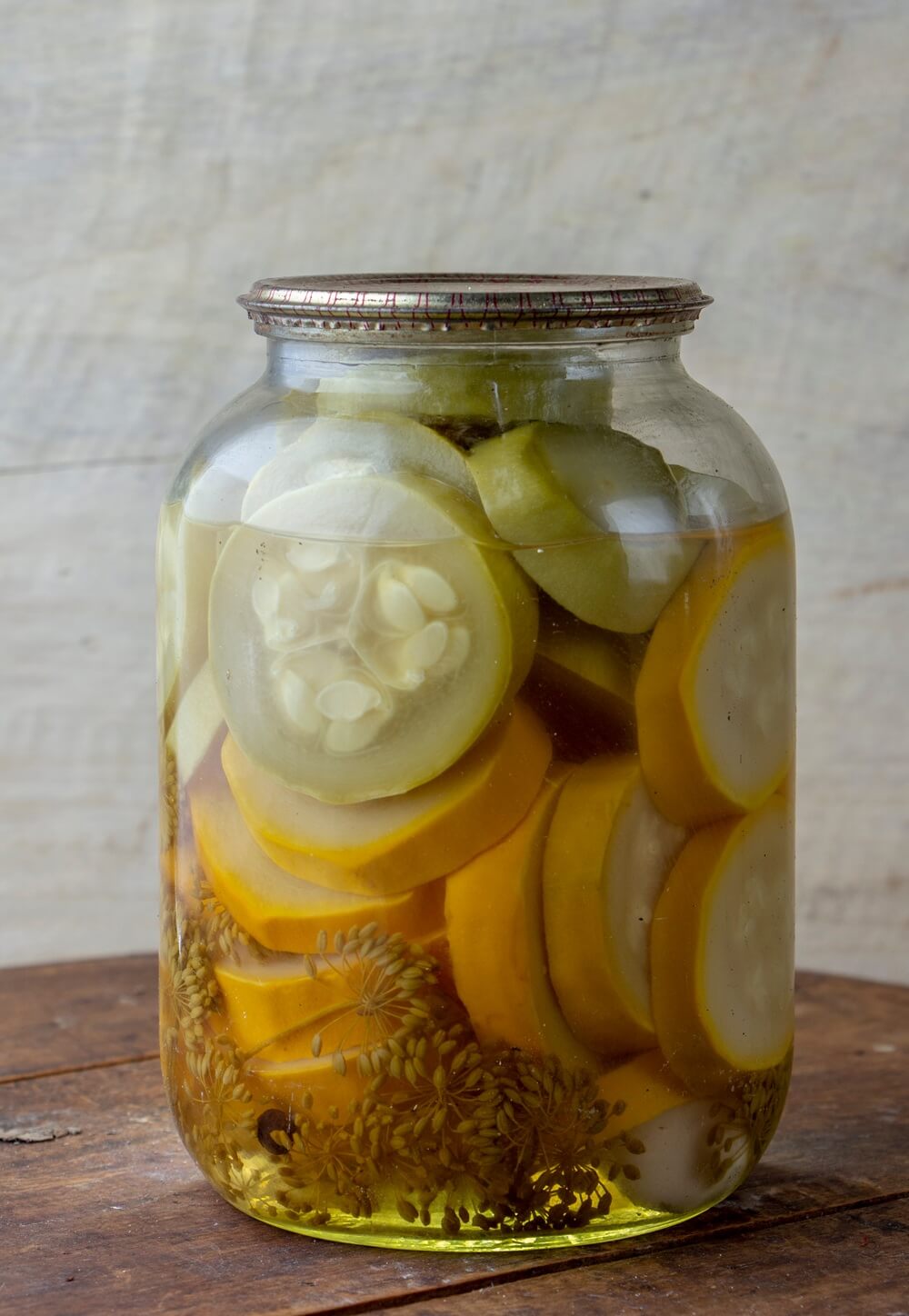 zucchini aufbewahren eingelegt