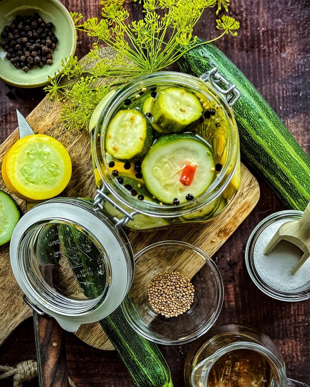 zucchini einlegen rezept