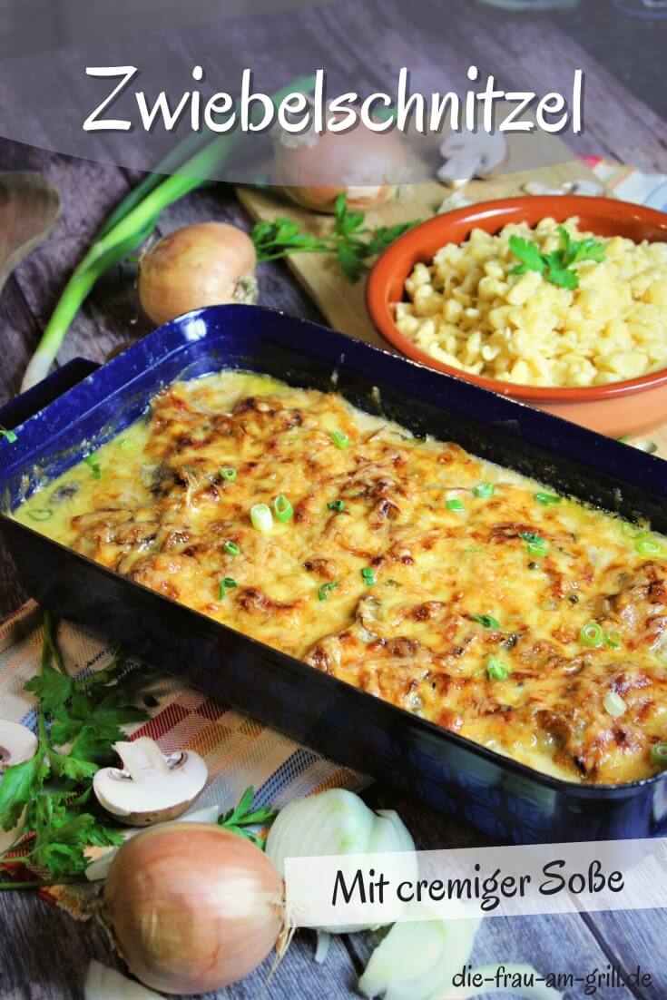 Zwiebelschnitzel Aus Dem Ofen Ohne Tüte Zwiebelschnitzel mit Sahne aus dem Ofen